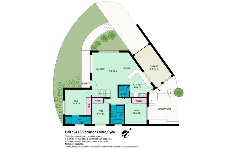 Floorplan of Homely villa listing, 12a/9 Robinson Street, Ryde NSW 2112