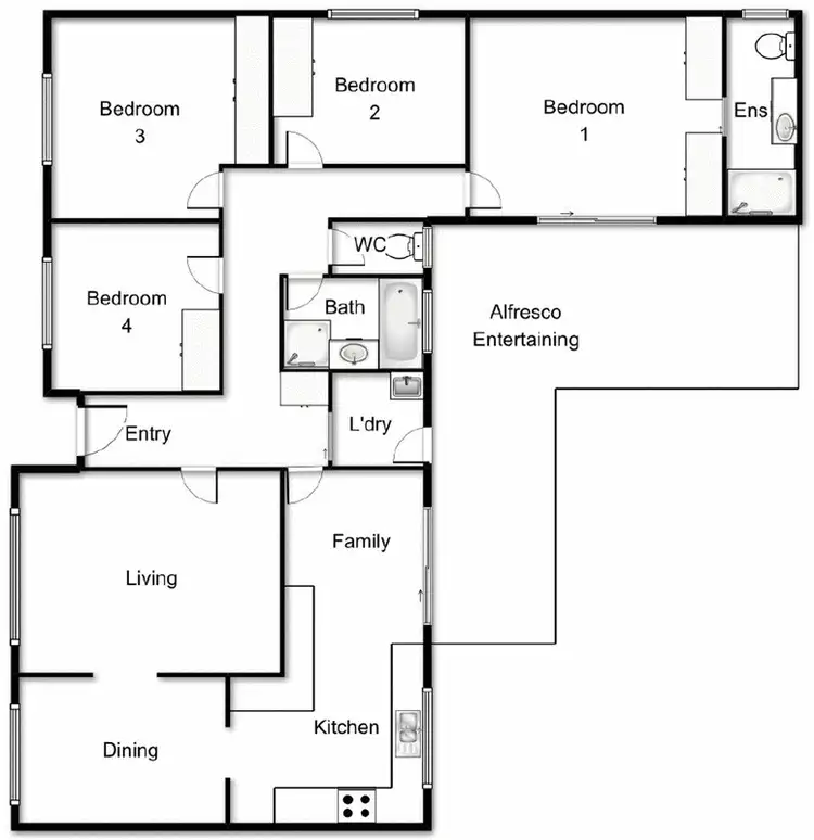 Floorplan of Homely house listing, 4 Peppin Place, Charnwood ACT 2615