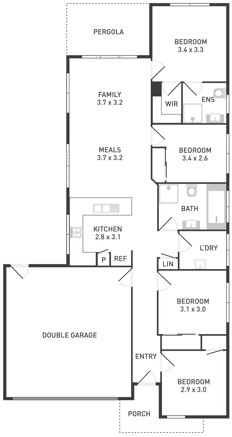 Floorplan of Homely house listing, 62 Moorookyle Avenue, Tarneit VIC 3029