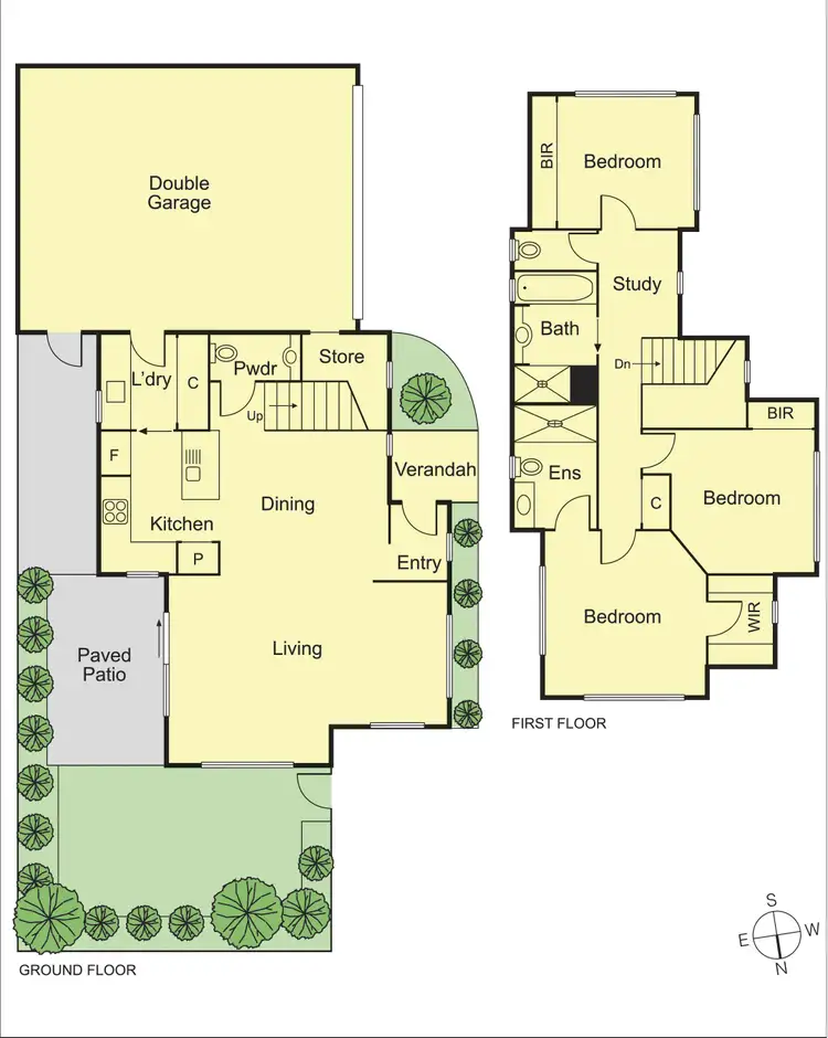 Floorplan of Homely townhouse listing, 1/10 Brown Street, Brighton East VIC 3187