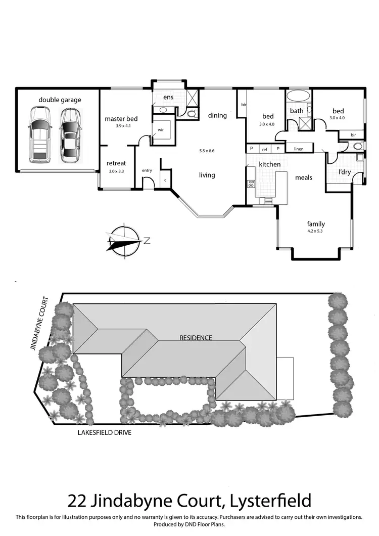 Floorplan of Homely house listing, 22 Jindabyne Court, Lysterfield VIC 3156