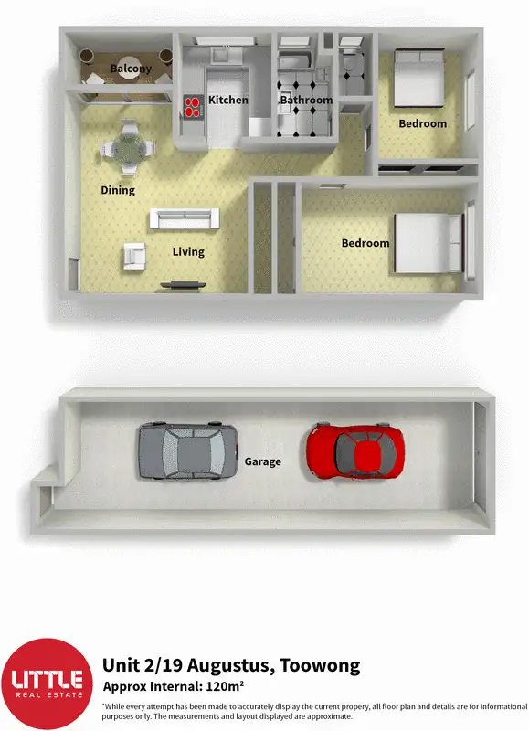 Floorplan of Homely unit listing, 2/19 Augustus Street, Toowong QLD 4066