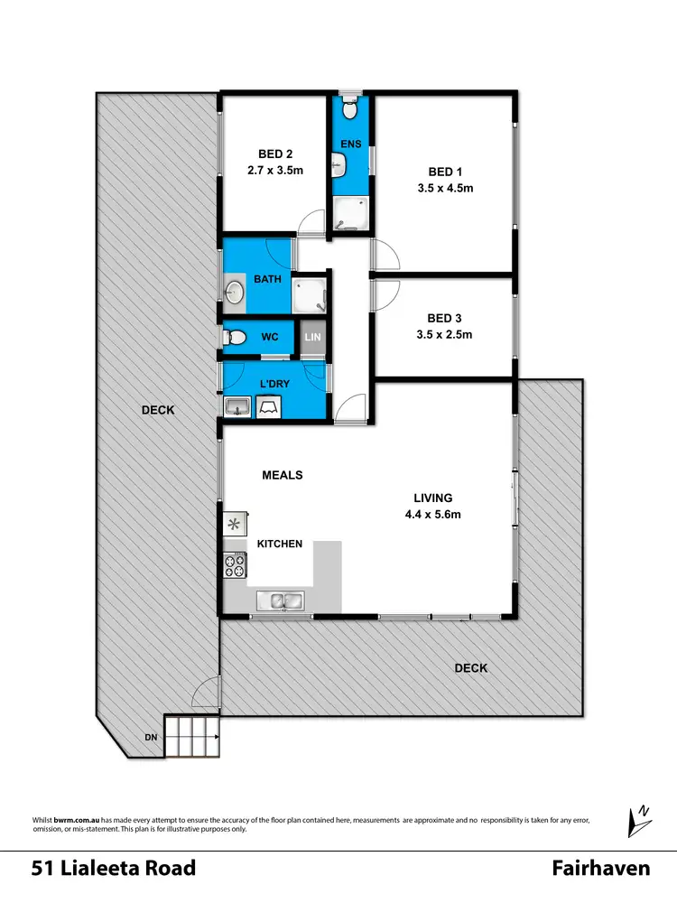 Floorplan of Homely house listing, 51 Lialeeta Road, Fairhaven VIC 3231