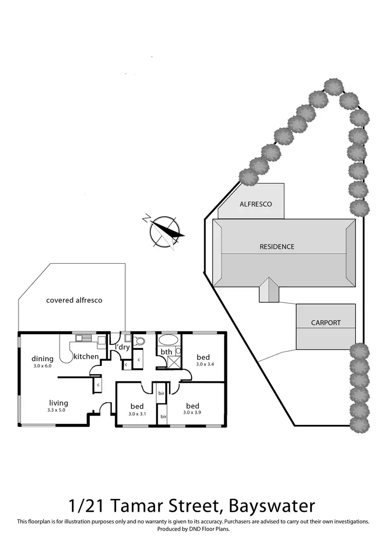 Floorplan of Homely unit listing, 1/21 Tamar Street, Bayswater VIC 3153