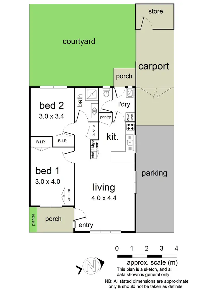 Floorplan of Homely unit listing, 2/41 Pine Crescent, Boronia VIC 3155