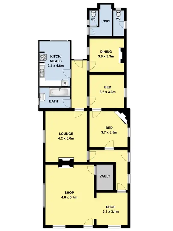 Floorplan of Homely house listing, 77 Main Street, Birregurra VIC 3242