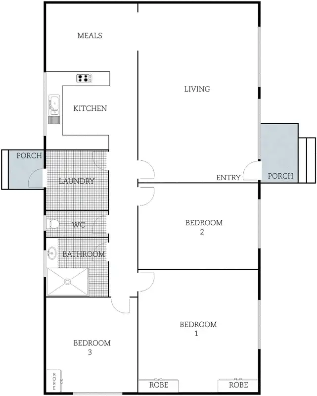Floorplan of Homely house listing, 15 Atherton Street, Downer ACT 2602