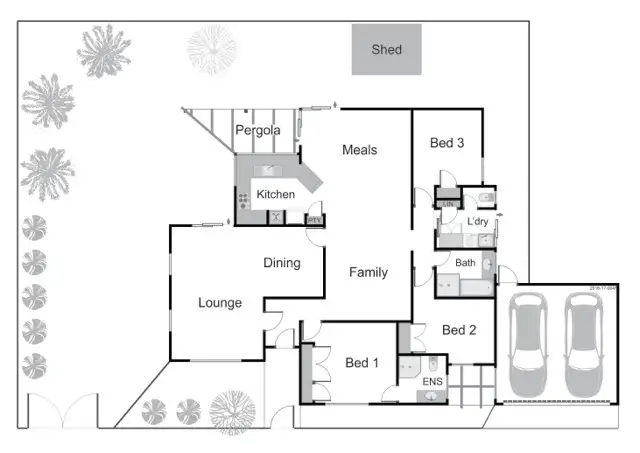 Floorplan of Homely house listing, 98 Lissadell Street, Floreat WA 6014