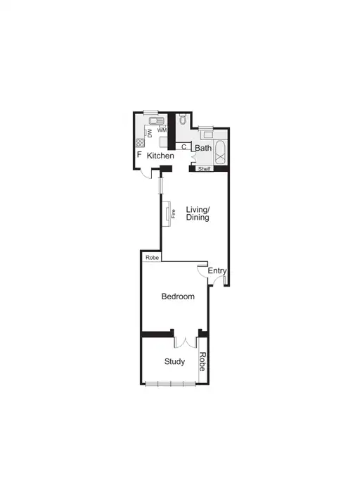 Floorplan of Homely apartment listing, 7/36 Brighton Road, Balaclava VIC 3183