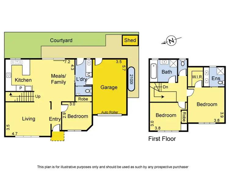 Floorplan of Homely unit listing, 2/10 Adeline Street, Greensborough VIC 3088