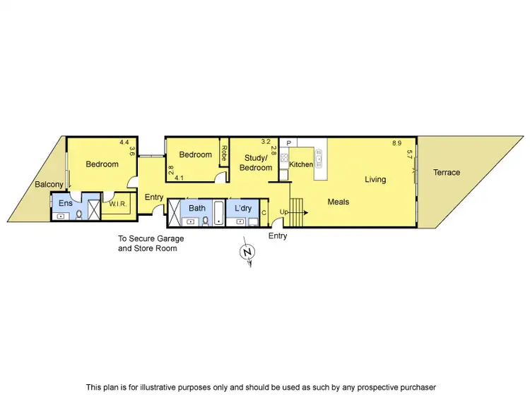 Floorplan of Homely townhouse listing, 2/254 Lower Plenty Road, Rosanna VIC 3084