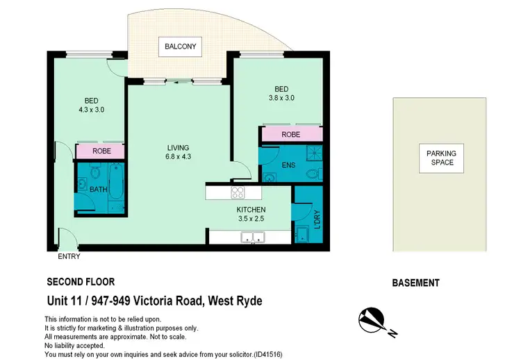 Floorplan of Homely unit listing, 11/947-949 Victoria Road, West Ryde NSW 2114