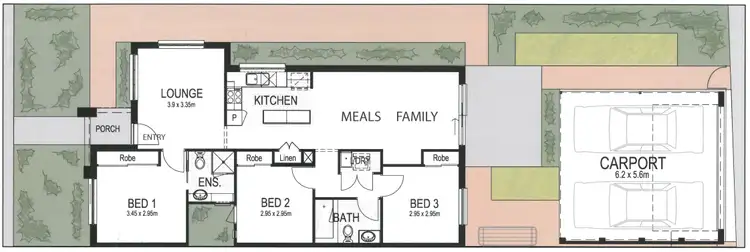 Floorplan of Homely house listing, 13 Passionfruit Crescent, Mernda VIC 3754