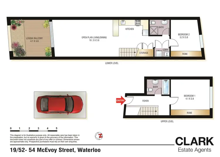 Floorplan of Homely apartment listing, 19/52 McEvoy Street, Waterloo NSW 2017