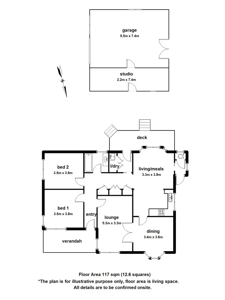 Floorplan of Homely house listing, 12 Orana Court, Belgrave South VIC 3160
