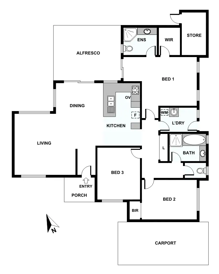 Floorplan of Homely house listing, 72A Barnes Street, Innaloo WA 6018