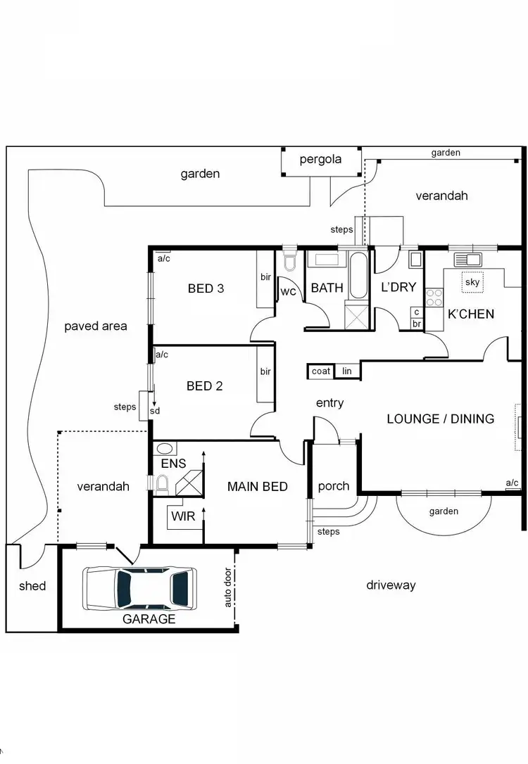 Floorplan of Homely unit listing, 1A Kingsley Parade, Carnegie VIC 3163