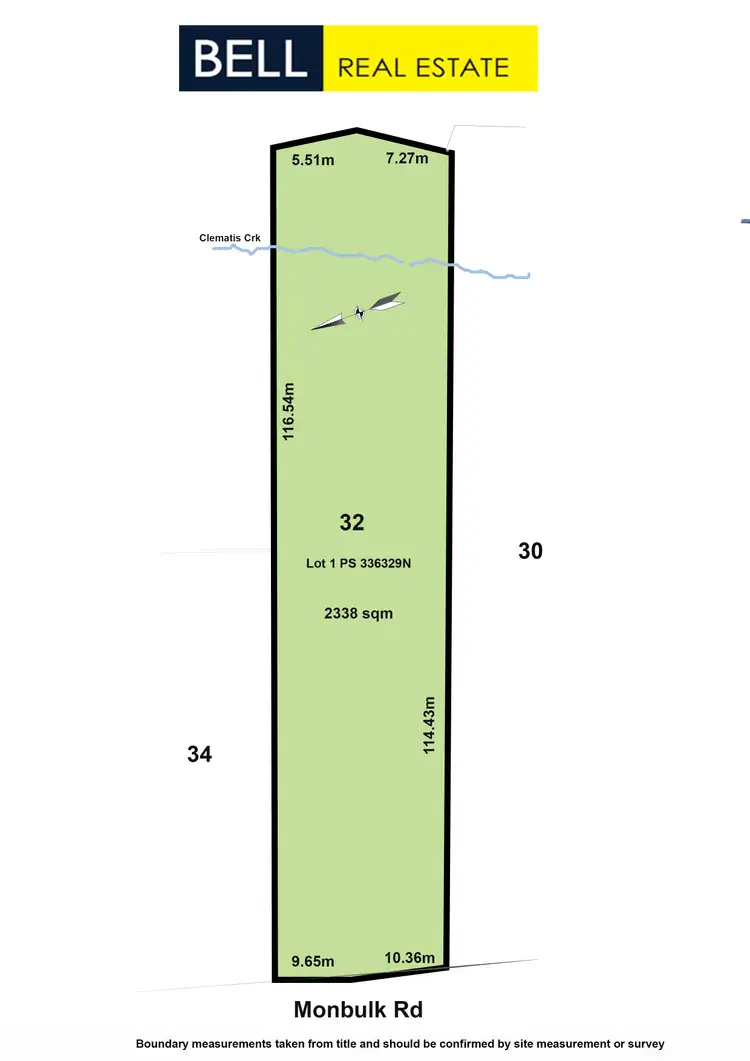 Floorplan of Homely land listing, 32 Monbulk Road, Belgrave VIC 3160