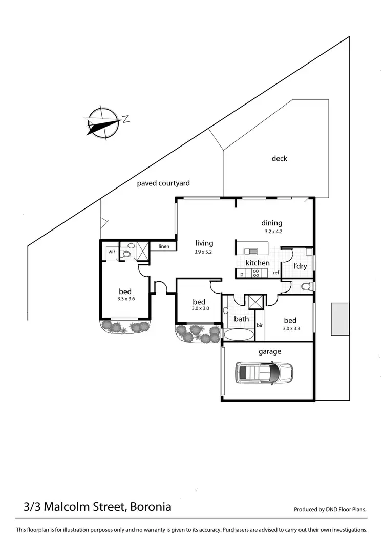 Floorplan of Homely house listing, 3/3 Malcolm Street, Boronia VIC 3155