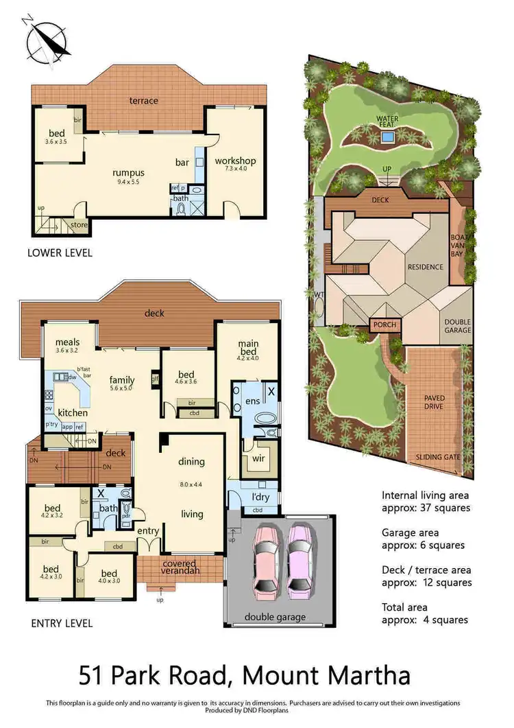 Floorplan of Homely house listing, 51 Park Road, Mount Martha VIC 3934
