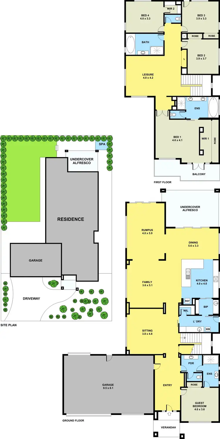Floorplan of Homely house listing, 8 Pimelia Mews, Botanic Ridge VIC 3977