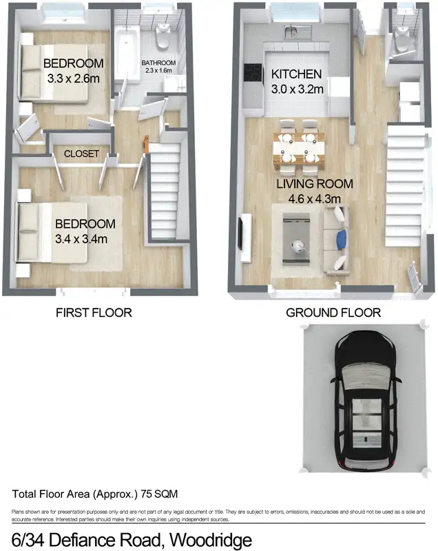Floorplan of Homely unit listing, 6/34 Defiance Road, Logan Central QLD 4114
