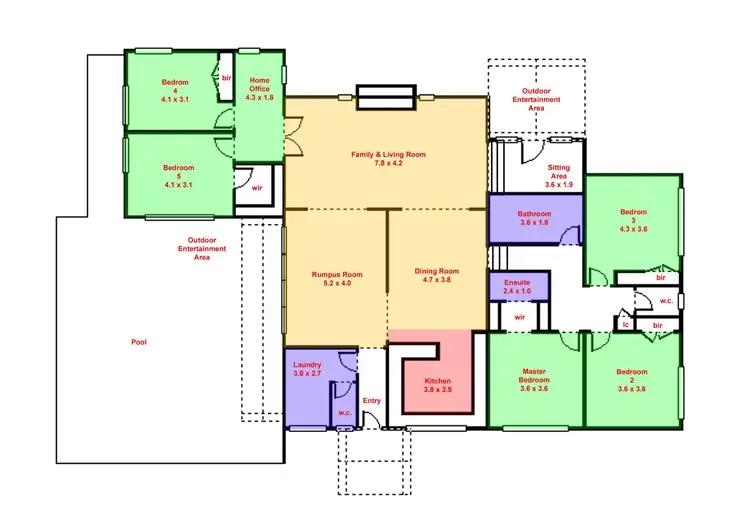 Floorplan of Homely house listing, 68 Eucalyptus Drive, Invermay VIC 3352