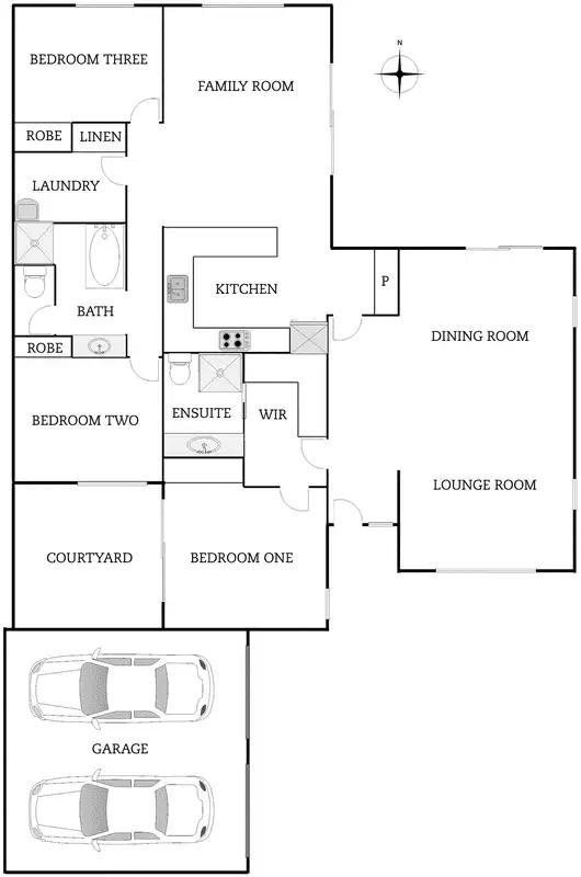 Floorplan of Homely house listing, 8 Leeper Place, Isaacs ACT 2607