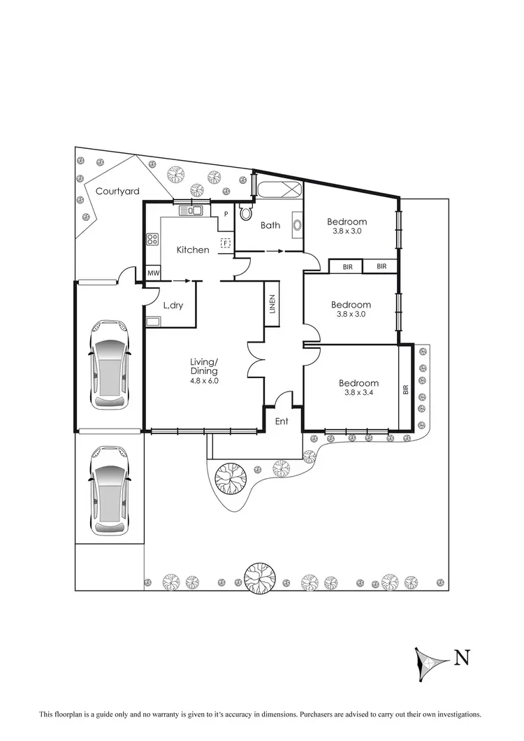 Floorplan of Homely unit listing, 1/105 Cochrane Street, Brighton VIC 3186