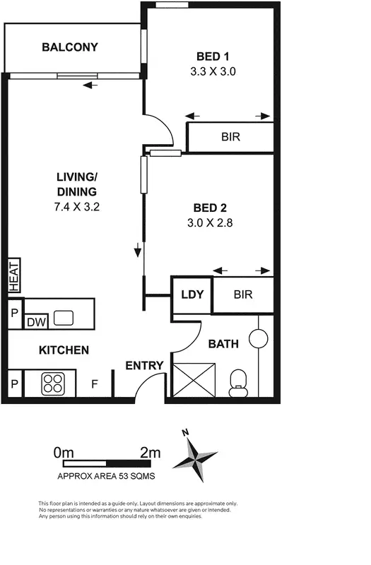 Floorplan of Homely apartment listing, 714/1 Bouverie Street, Carlton VIC 3053
