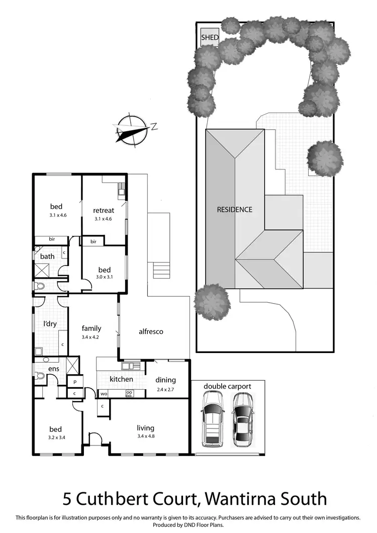 Floorplan of Homely house listing, 5 Cuthbert Court, Wantirna South VIC 3152