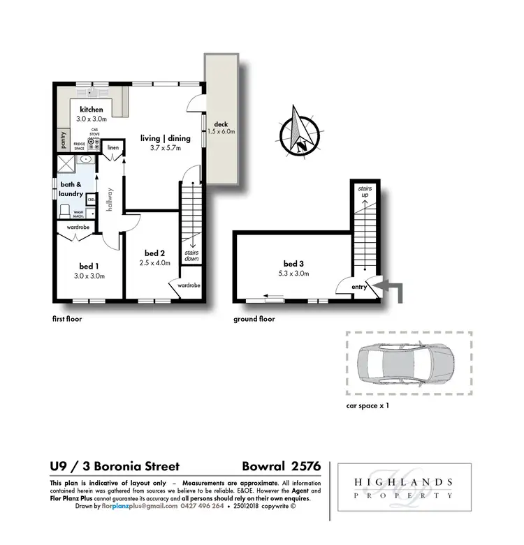 Floorplan of Homely unit listing, 9/3 Boronia Street, Bowral NSW 2576