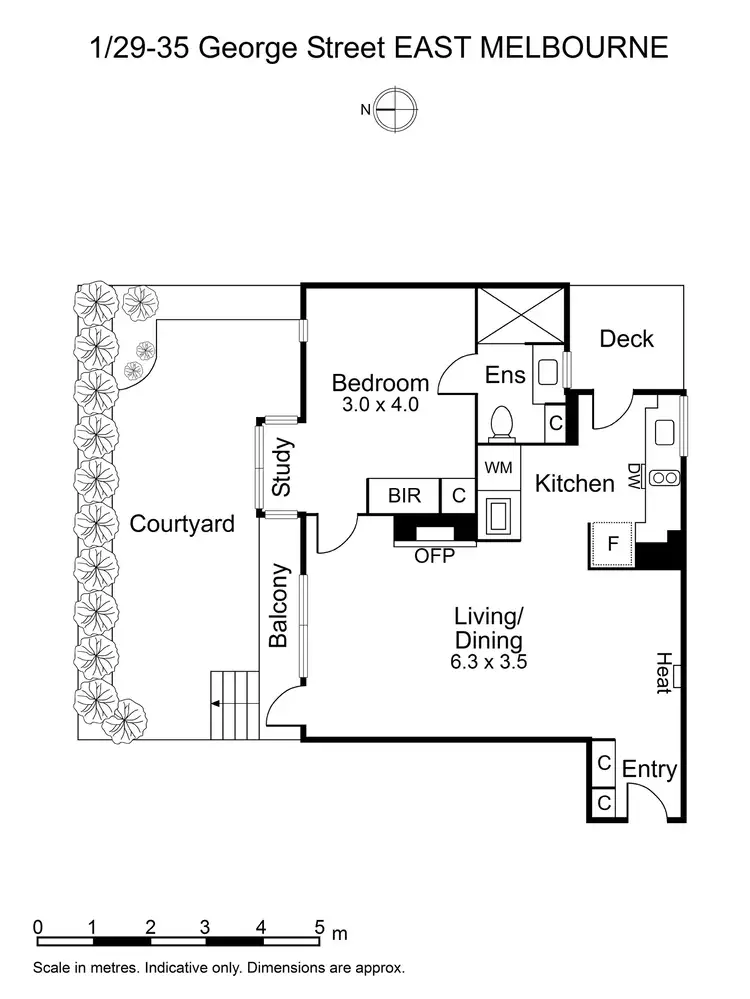 Floorplan of Homely apartment listing, 1/29-35 George Street, East Melbourne VIC 3002