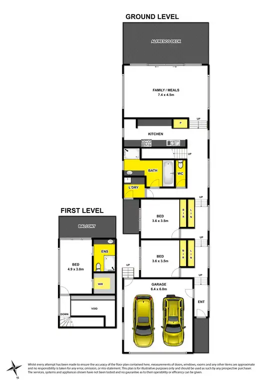 Floorplan of Homely townhouse listing, 1/18 Rosella Court, Ocean Grove VIC 3226