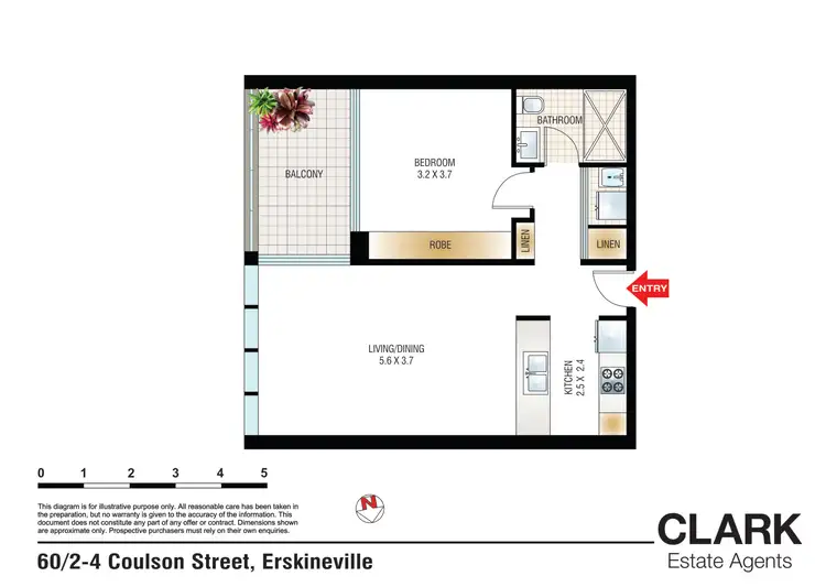 Floorplan of Homely apartment listing, 60/2-4 Coulson Street, Erskineville NSW 2043