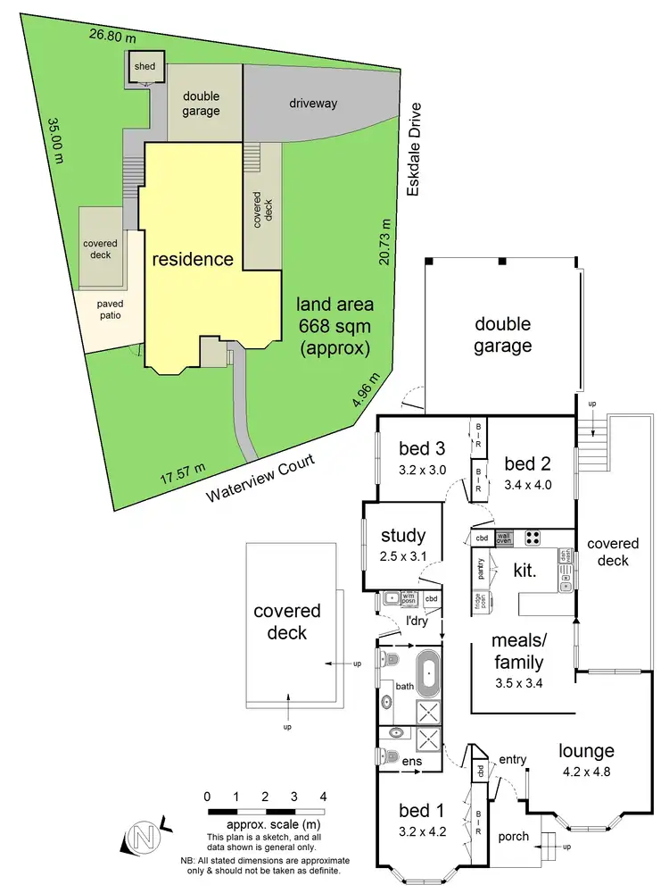 Floorplan of Homely house listing, 58 Eskdale Drive, Croydon Hills VIC 3136