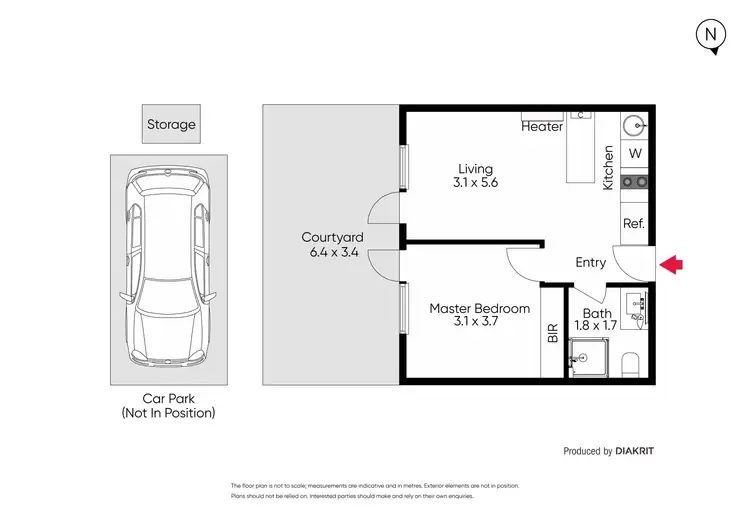Floorplan of Homely apartment listing, 8/305 Carlisle Street, St Kilda East VIC 3183