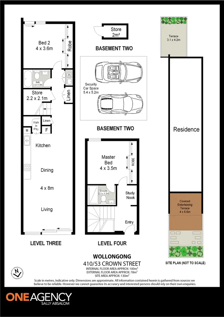 Floorplan of Homely apartment listing, 410/53 Crown Street, Wollongong NSW 2500