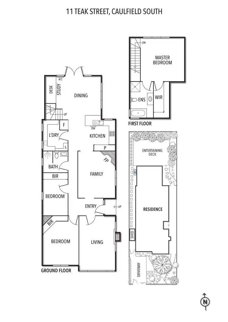 Floorplan of Homely house listing, 11 Teak Street, Caulfield South VIC 3162