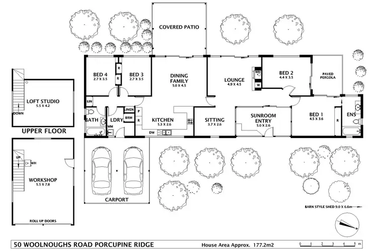 Floorplan of Homely house listing, 50 Woolnoughs Road, Porcupine Ridge VIC 3461