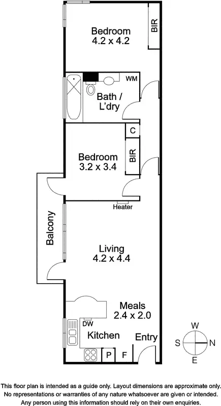 Floorplan of Homely apartment listing, 9/82 Cromwell Road, South Yarra VIC 3141