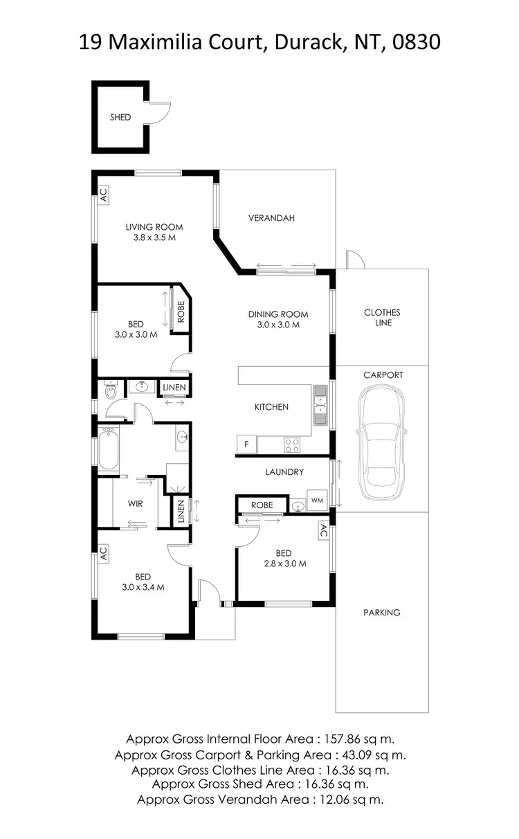 Floorplan of Homely house listing, 19 Maximilia Court, Durack NT 830