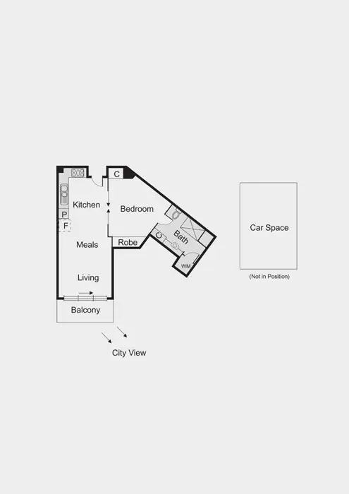 Floorplan of Homely apartment listing, 33/4 Seisman Place, Port Melbourne VIC 3207