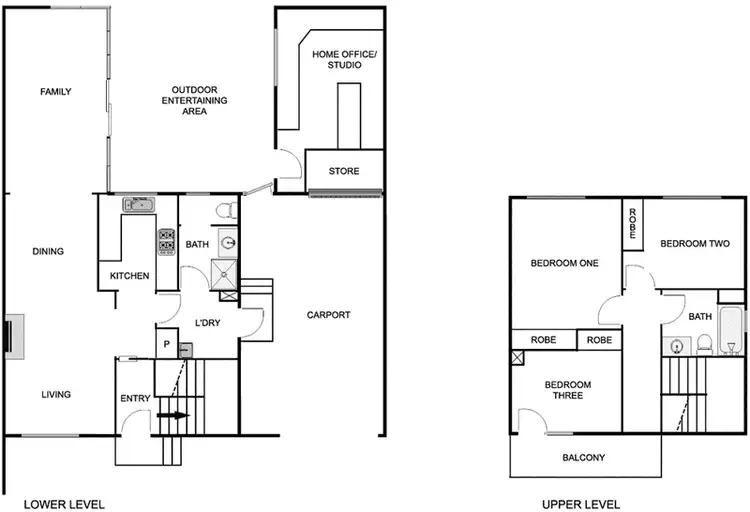 Floorplan of Homely semi-detached listing, 17 White Crescent, Campbell ACT 2612
