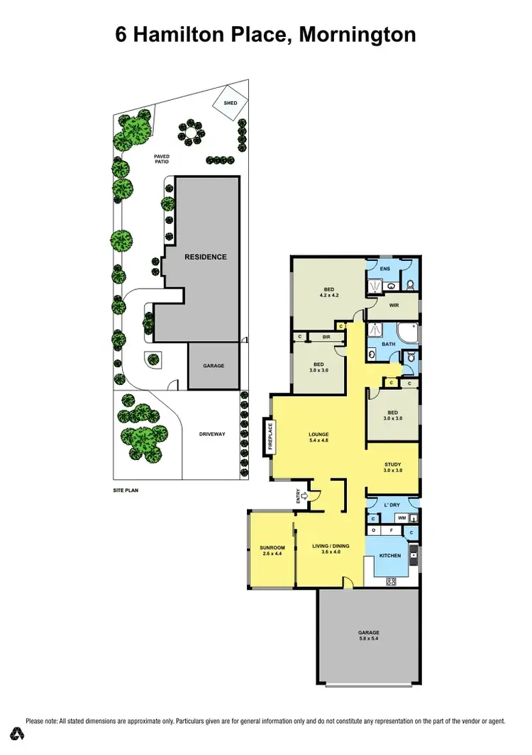Floorplan of Homely house listing, 6 Hamilton Place, Mornington VIC 3931