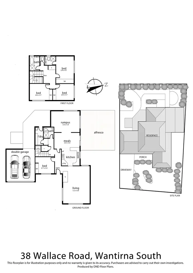 Floorplan of Homely house listing, 38 Wallace Road, Wantirna South VIC 3152