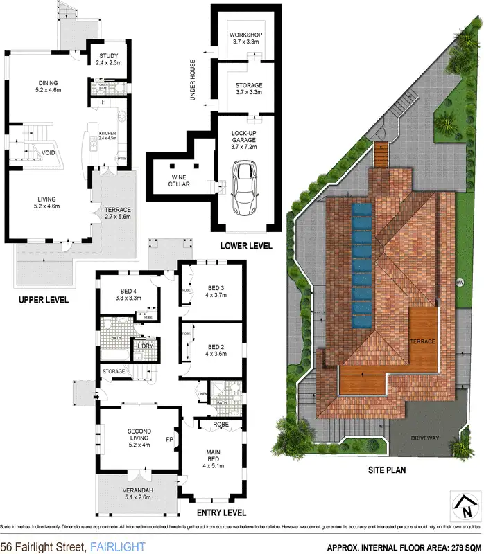 Floorplan of Homely house listing, 56 Fairlight Street, Fairlight NSW 2094