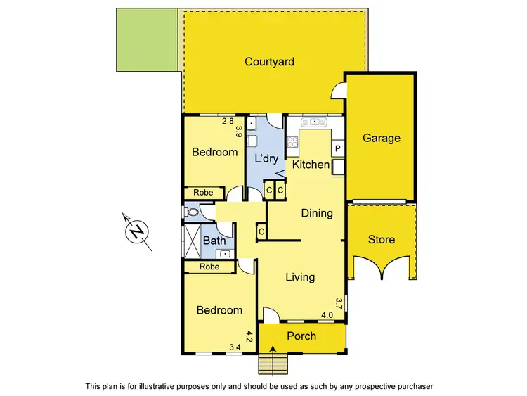 Floorplan of Homely unit listing, 6/82 Dunvegan Crescent, Macleod VIC 3085