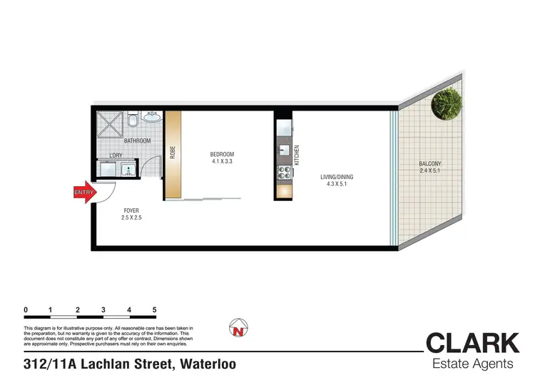 Floorplan of Homely apartment listing, 312/11a Lachlan Street, Waterloo NSW 2017