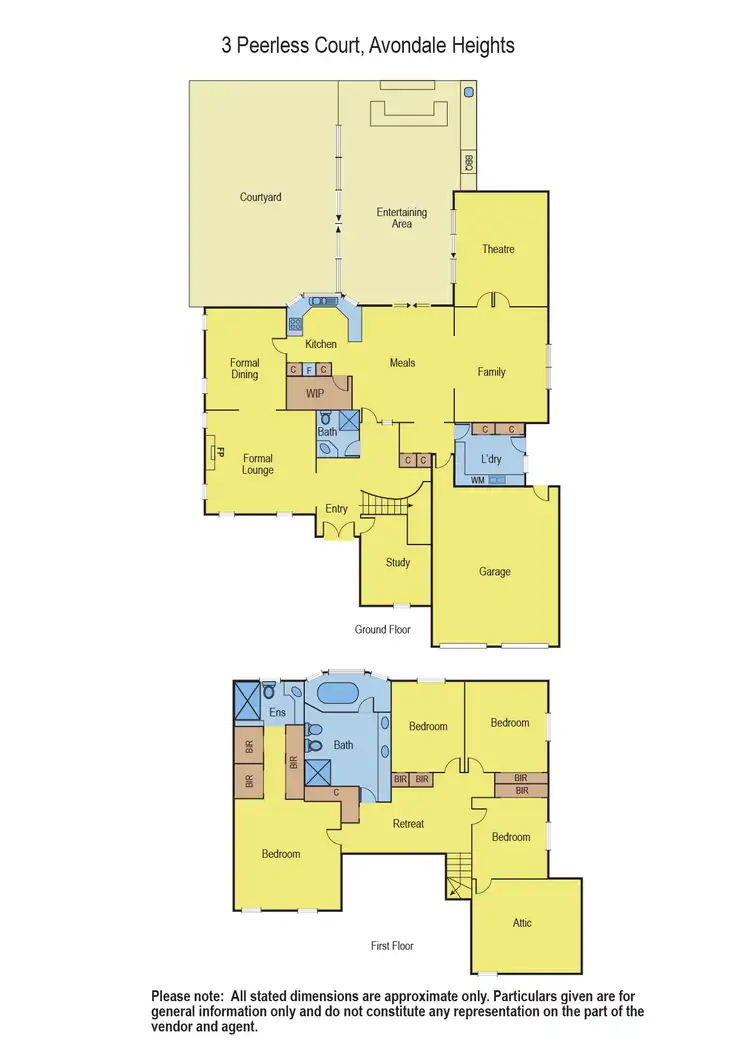 Floorplan of Homely house listing, 3 Peerless Court, Avondale Heights VIC 3034